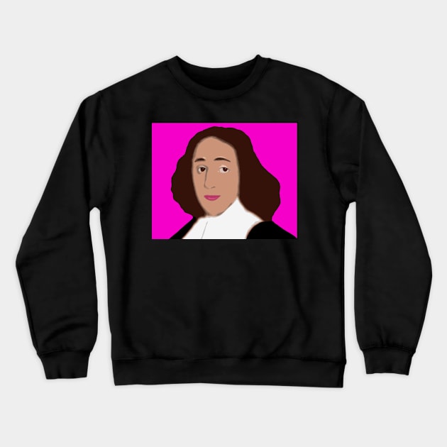 Baruch Spinoza Crewneck Sweatshirt by oryan80